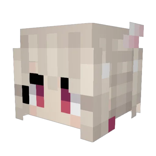 LPHJ Minecraft avatar head, 3D render
