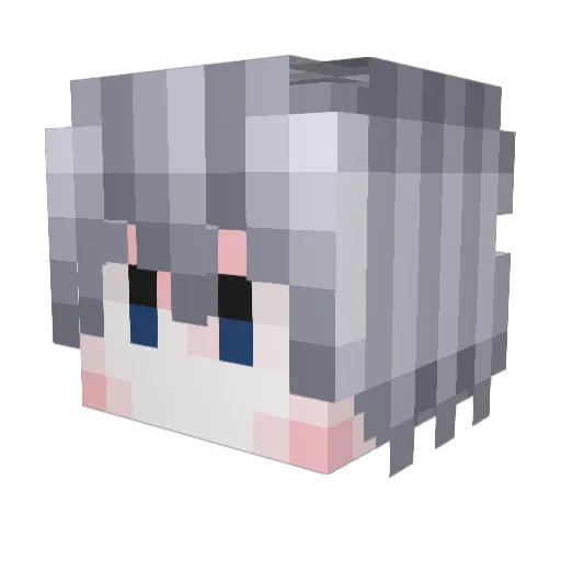 LPLEKA Minecraft avatar head, 3D render