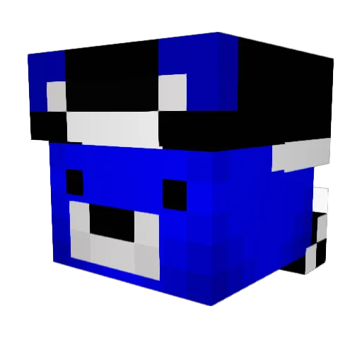 LPM169 Minecraft avatar head, 3D render
