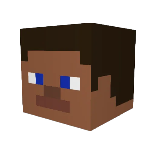 LPMMP Minecraft avatar head, 3D render