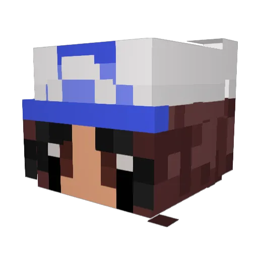 LPSoto_07 Minecraft avatar head, 3D render