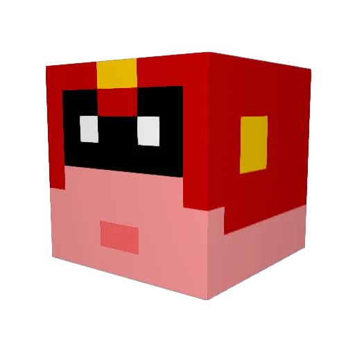LPTFalcon Minecraft avatar head, 3D render