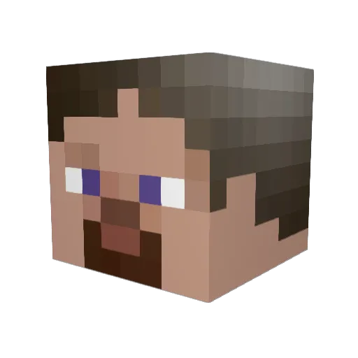LPVOID Minecraft avatar head, 3D render