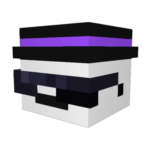 LPZer0 Minecraft avatar head, 3D render