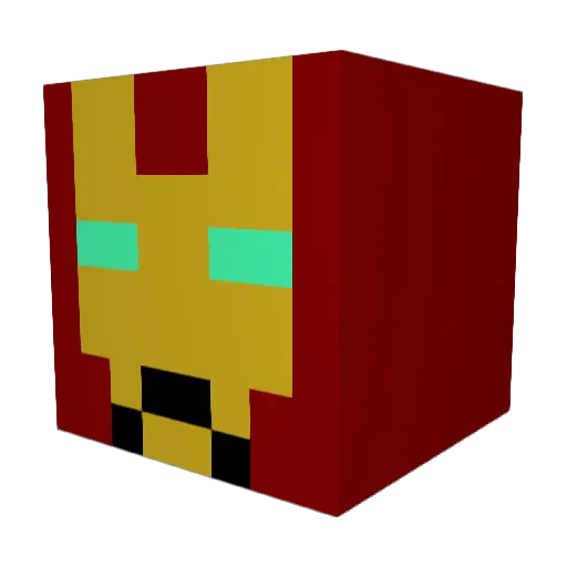 LP_1993 Minecraft avatar head, 3D render