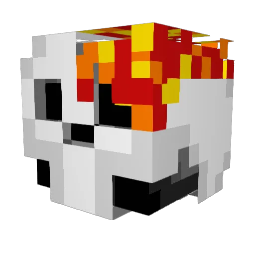 LP_Scorpia Minecraft avatar head, 3D render