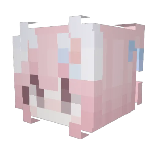 LP_Yang Minecraft avatar head, 3D render