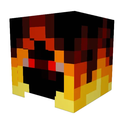LPkkjHD Minecraft avatar head, 3D render