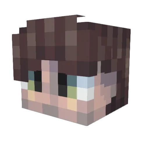LPnoob100 Minecraft avatar head, 3D render