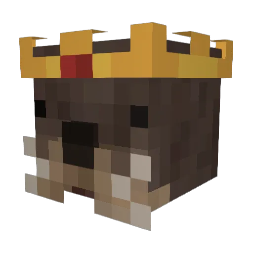 LQPS Minecraft avatar head, 3D render