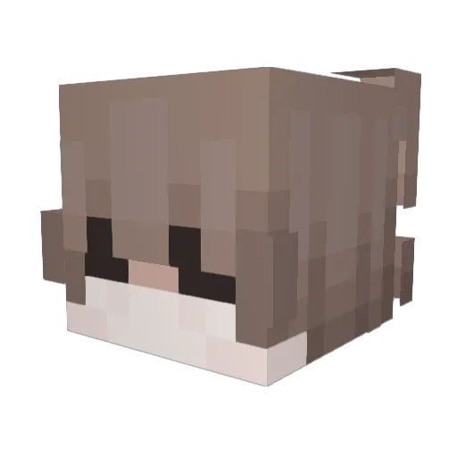 LQuwu Minecraft avatar head, 3D render