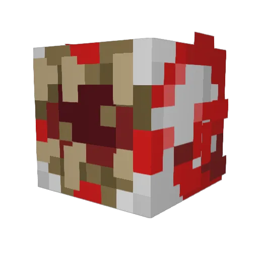 LR03M Minecraft avatar head, 3D render