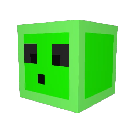 LR97 Minecraft avatar head, 3D render