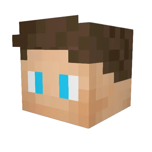 LRAD Minecraft avatar head, 3D render