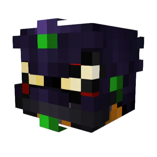 LRCyber Minecraft avatar head, 3D render