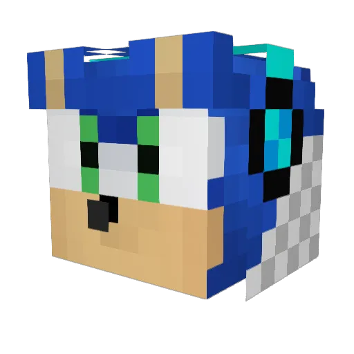 LRDMinecraft Minecraft avatar head, 3D render