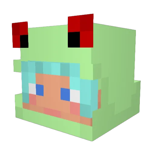 LRDxy Minecraft avatar head, 3D render