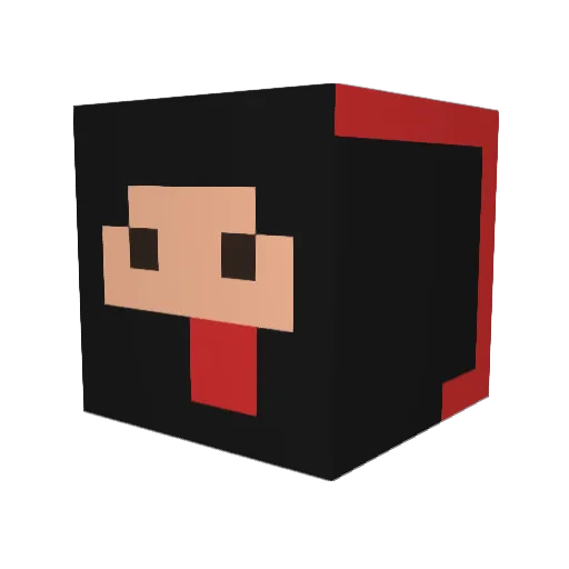 LRK13333 Minecraft avatar head, 3D render
