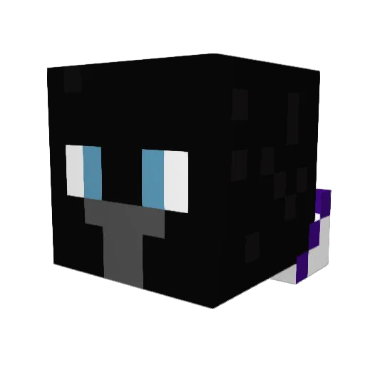 LRavenCraft Minecraft avatar head, 3D render