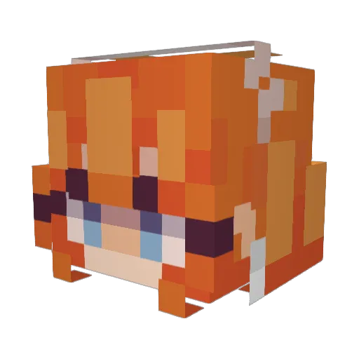 LReka06 Minecraft avatar head, 3D render