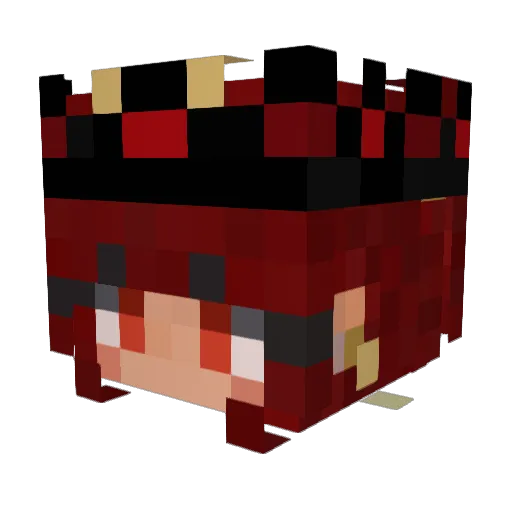 LS071 Minecraft avatar head, 3D render