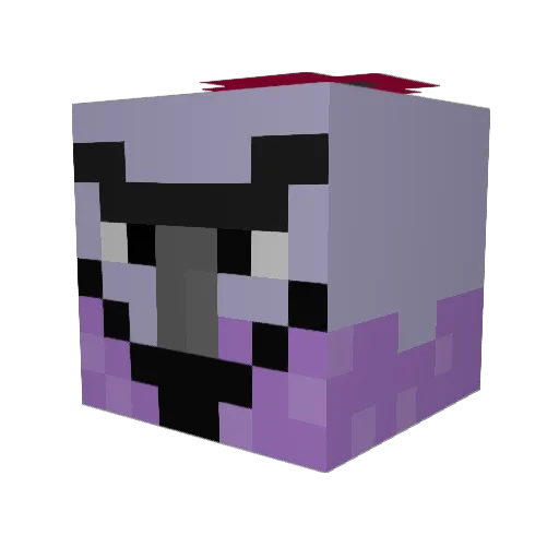 LS24804 Minecraft avatar head, 3D render