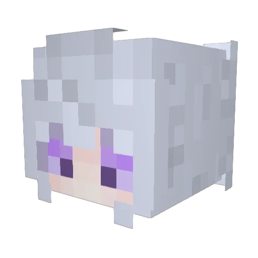LSCZ Minecraft avatar head, 3D render