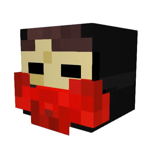 LSDchemist Minecraft avatar head, 3D render