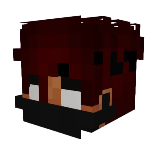LSDizzzy Minecraft avatar head, 3D render