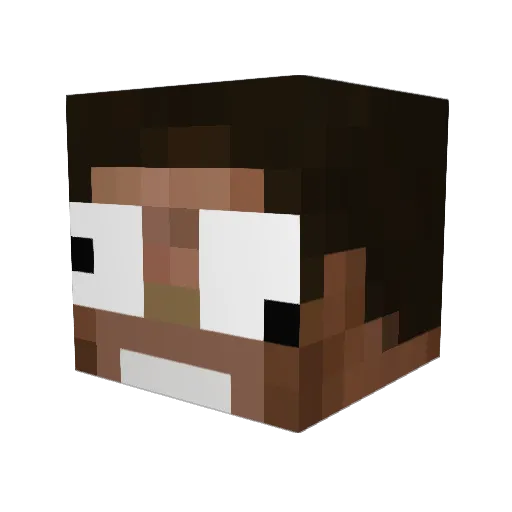 LSDorAMG Minecraft avatar head, 3D render