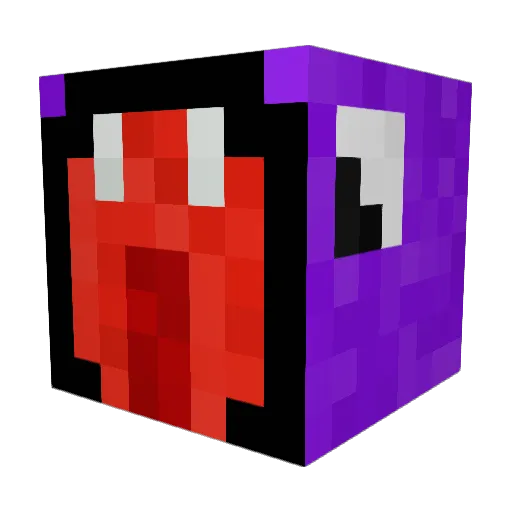 LSDphilosopher Minecraft avatar head, 3D render
