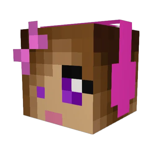 LSHurley Minecraft avatar head, 3D render