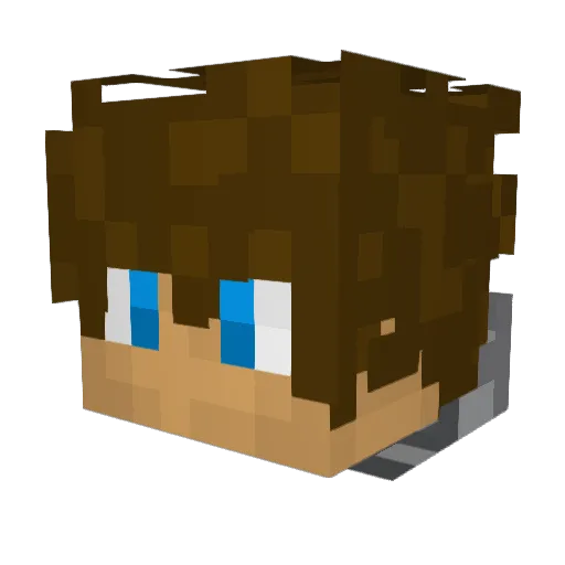 LSK5366 Minecraft avatar head, 3D render