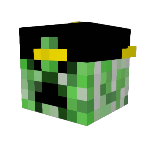 LSKC37 Minecraft avatar head, 3D render
