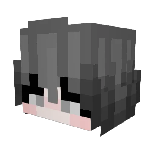 LSLR Minecraft avatar head, 3D render