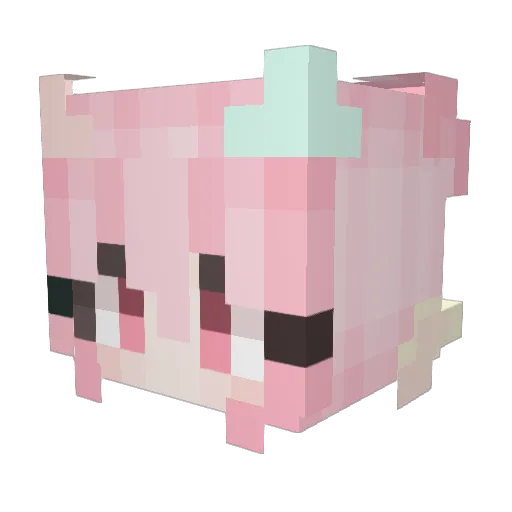 LSP_K Minecraft avatar head, 3D render
