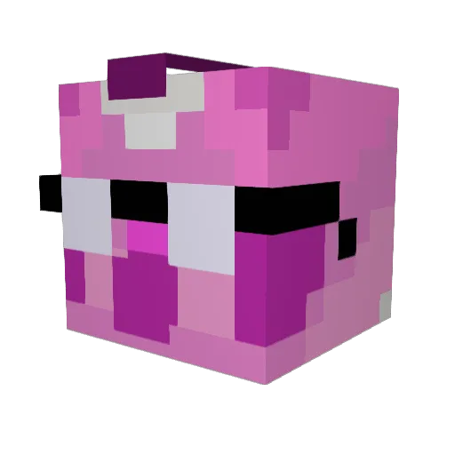 LS_MR Minecraft avatar head, 3D render