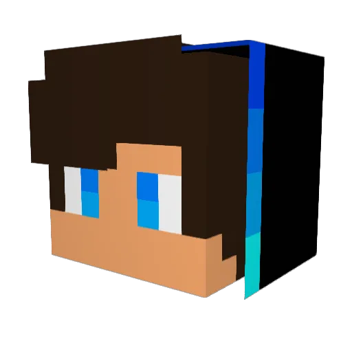 LS_WICKS Minecraft avatar head, 3D render