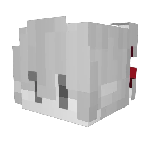 LSain Minecraft avatar head, 3D render