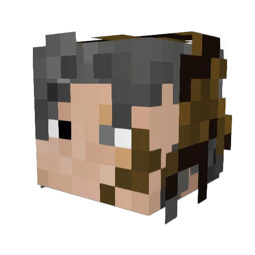 LSamael Minecraft avatar head, 3D render