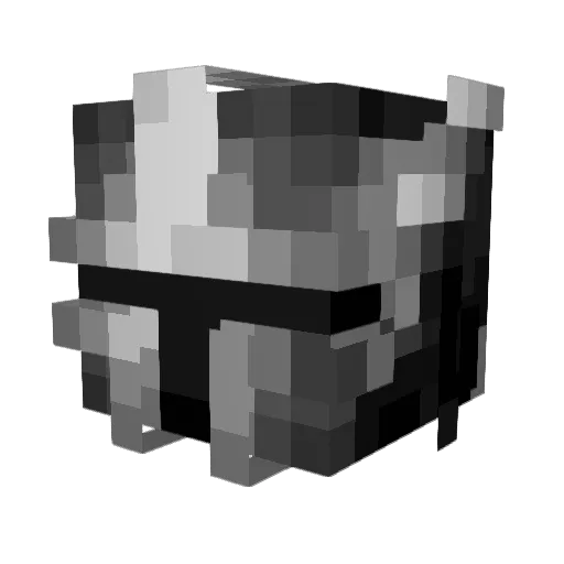LSbright Minecraft avatar head, 3D render