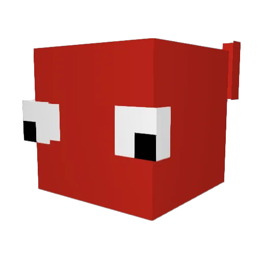 LT1N Minecraft avatar head, 3D render