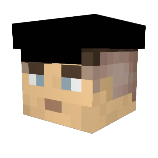 LTArailways Minecraft avatar head, 3D render