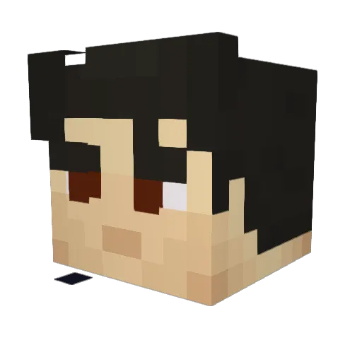 LTCarre Minecraft avatar head, 3D render