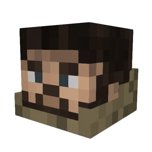 LTCodus Minecraft avatar head, 3D render