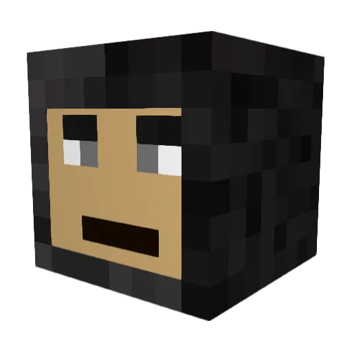 LTDidgr Minecraft avatar head, 3D render