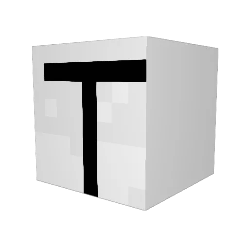 LTDzz Minecraft avatar head, 3D render