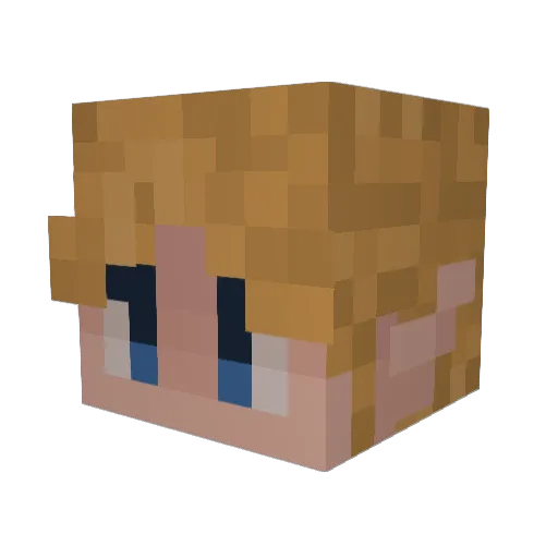LTGhost20 Minecraft avatar head, 3D render
