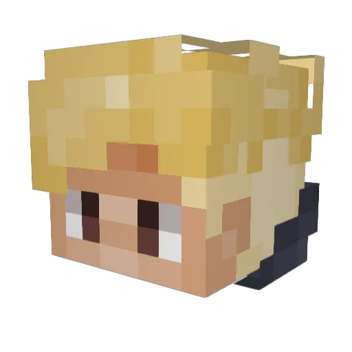 LTLegend98 Minecraft avatar head, 3D render