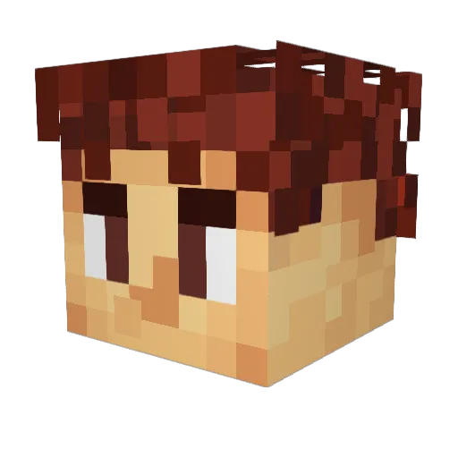 LTMacaron Minecraft avatar head, 3D render